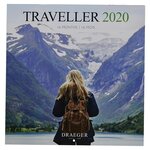 Grand calendrier mural 29x29cm Voyageur 2020 DRAEGER