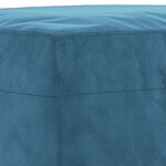 vidaXL Ensemble de canapés 3 Pièces avec coussins Bleu Velours