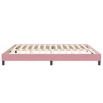 vidaXL Sommier à lattes de lit sans matelas rose 200x210 cm velours