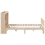 vidaXL Lit bibliothèque sans matelas 180x200 cm bois massif de pin