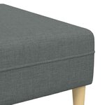 Sofa en tissu avec coussin 3 Pièces Gris foncé 208 cm tissu