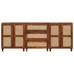 vidaXL Ensemble de Meubles de Rangement 3 Pièces Marron 180 x 33 x 75 cm