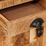 vidaXL Haut Armoire Marron 40 x 30 x 120 5 cm bois de manguier massif