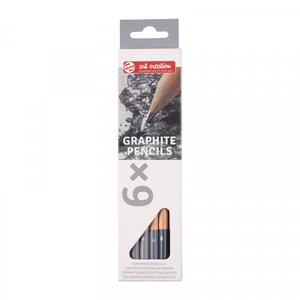 Set de 6 crayons graphite - hb à 8b - royal talens