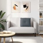 vidaXL Coussin de Dos Gris foncé 60 x 50 cm Tissu en velours côtelé