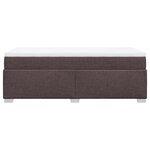 vidaXL Sommier à lattes de lit avec matelas Marron foncé 90x190 cm