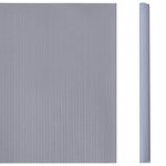 vidaXL Écrans d'intimité de jardin 4 Pièces PVC 35x0 19 m Gris clair mat