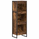 vidaXL Bibliothèque Chêne Fumé 80 x 30 x 155 cm Bois d'ingénierie