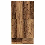vidaXL Cadre de lit avec rangement Bois ancien 236.5 x 120 x 31.5 cm