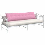vidaXL Coussin de Dos Rose 200 x 19 x 50 cm tissu