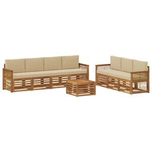 vidaXL Ensembles de canapés 8 pc Bois d'Acacia Massif
