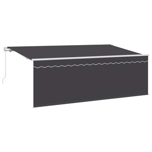 vidaXL Auvent rétractable Anthracite 400 x 200 cm