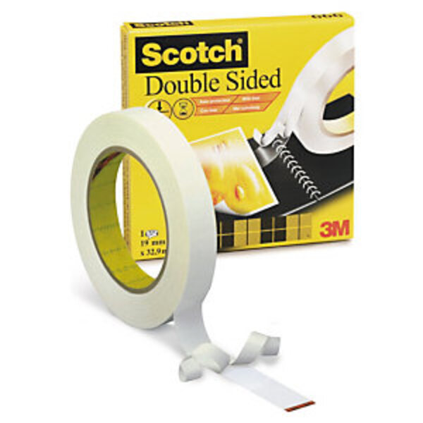 Ruban double face fin amovible scotch 19 mm x 33 m