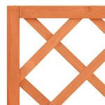 vidaXL Jardinière à treillis jardin Marron 70x30x135 cm Bois de sapin