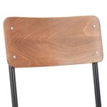 vidaXL Chaises à manger lot de 6 marron Contreplaqué