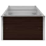 vidaXL Lit surélevé de jardin Marron 240x80x45 cm Acier galvanisé