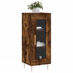vidaXL Buffet Chêne fumé 34 5x34x90 cm Bois d'ingénierie