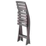 vidaXL Chaises de jardin pliables lot de 2 Plastique Mocha