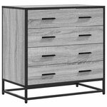vidaXL Commode sonoma gris 70x41x70 cm bois d'ingénierie