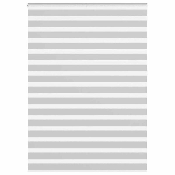 vidaXL Store zèbre gris clair largeur du tissu 155 9 cm polyester