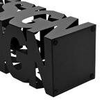 vidaXL Porte-parapluie Design Acier Noir