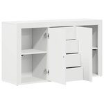 vidaXL Buffet avec tiroir Blanc 120 x 36 x 69 cm Bois d'ingénierie