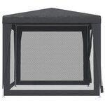 vidaXL Tente de fête 4 parois latérales en maille Anthracite 2.5x2.5 m