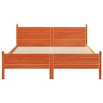 vidaXL Cadre de lit sans matelas cire marron 160x200cm bois pin massif