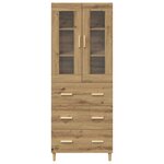 vidaXL Haut Armoire avec tiroir Chêne artisanal 69 5 x 34 x 180 cm