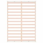 vidaXL Cadre de lit sans matelas blanc 120x200 cm bois massif