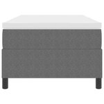 vidaXL Lit à ressorts Gris clair et blanc 90 x 190 cm