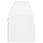 vidaXL Meubles TV muraux 2 Pièces blanc 100x30x30 cm bois d'ingénierie