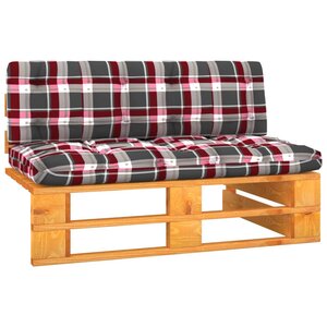 vidaXL Canapé central palette de jardin marron miel bois pin imprégné