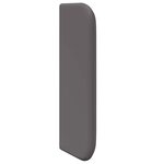 vidaXL Oreilles de tête de lit 2 Pièces Gris 40 x 16 x 5 cm Faux cuir