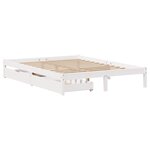 vidaXL Cadre de lit sans matelas blanc 120x200 cm bois de pin massif