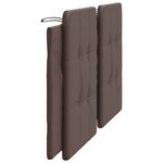 vidaXL Coussin de tête de lit Zadar marron 180 cm similicuir