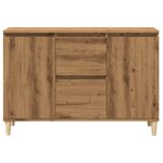 vidaXL Buffet chêne artisanal 102x35x70 cm bois d'ingénierie