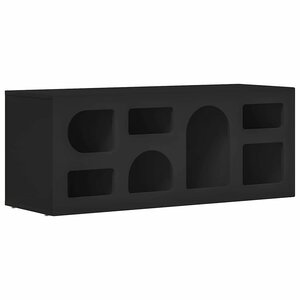 vidaXL Meuble TV Noir 100 x 35 x 40 cm Bois d'ingénierie