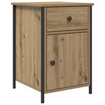 vidaXL Cabinet de chevet avec tiroir chêne artisanal 40 x 42 x 60 cm
