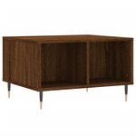 vidaXL Table basse Chêne marron 60x50x36 5 cm Bois d'ingénierie