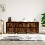 vidaXL Buffets 3 Pièces chêne fumé 60x35x70 cm bois d'ingénierie