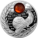 Pièce de monnaie en Argent 1 Dollar g 17.50 Millésime 2025 WORLD PEACE
