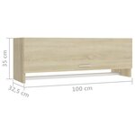 vidaXL Garde-robe chêne sonoma 100x32 5x35 cm bois d'ingénierie