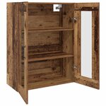 vidaXL Armoires Murailles 2 Pièces Bois ancien 69 5 x 34 x 90 cm