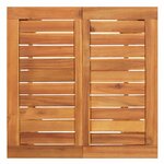 vidaXL Ensemble de bar de jardin 5 Pièces noir bois massif acacia rotin