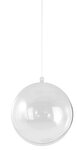 Boule plastique en 2 parties Cristal Ø 12 cm (x2)