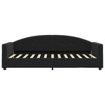 vidaXL Lit de repos sans matelas noir 90x200 cm velours
