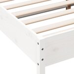 vidaXL Cadre de lit sans matelas blanc 180x200 cm bois massif de pin