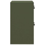 vidaXL Cabinet de Dossier avec tiroir Vert olive 44 x 50 x 106.5 cm