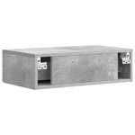 vidaXL Table d'appoint murale 59 x 34 5 x 17 cm Bois d'ingénierie